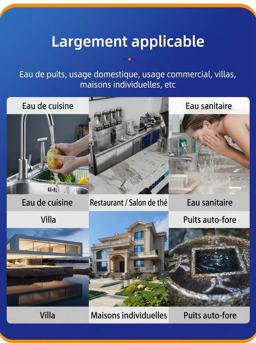 Osmérix DIVEDEER – Purificateur d’Eau en Acier Inoxydable, Filtration Haute Précision et Capacité de 6 000 L