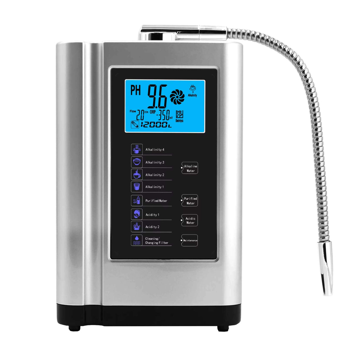 Osmérix – Générateur d’Eau Hydrogénée et Ioniseur d’Eau Alcaline, avec Réglage du pH de 3,5 à 10,5