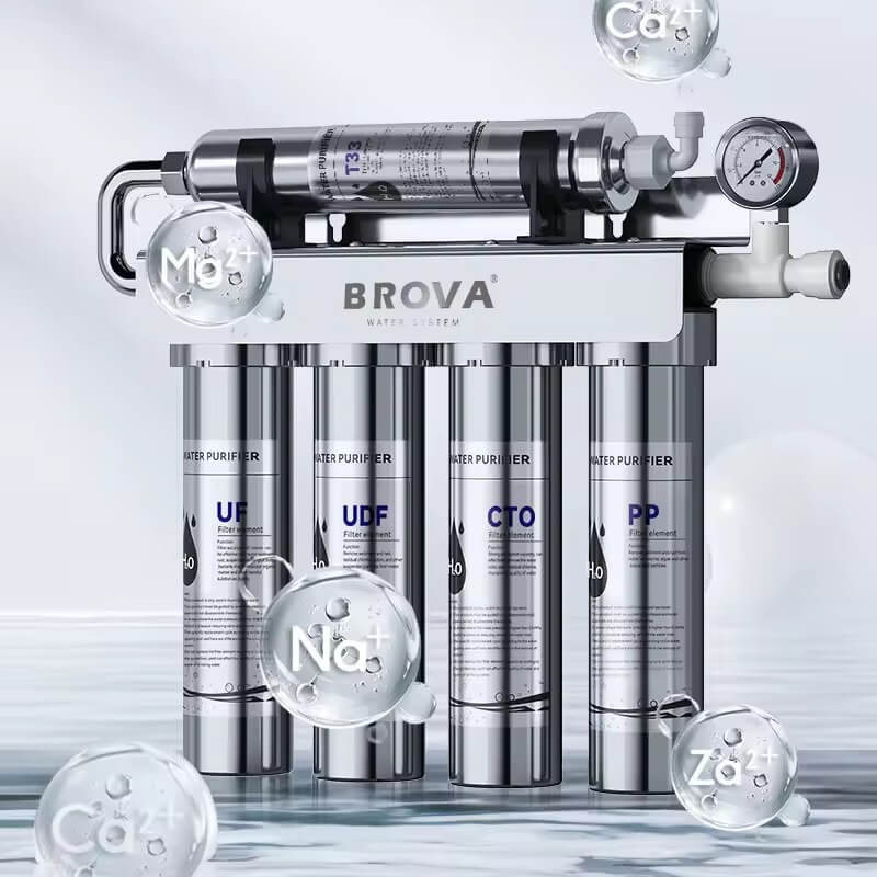 Osmérix – Système de Purification d’Eau par Ultrafiltration en 5 Étapes avec Filtre à Charbon Actif Anti-Tartre pour la Cuisine