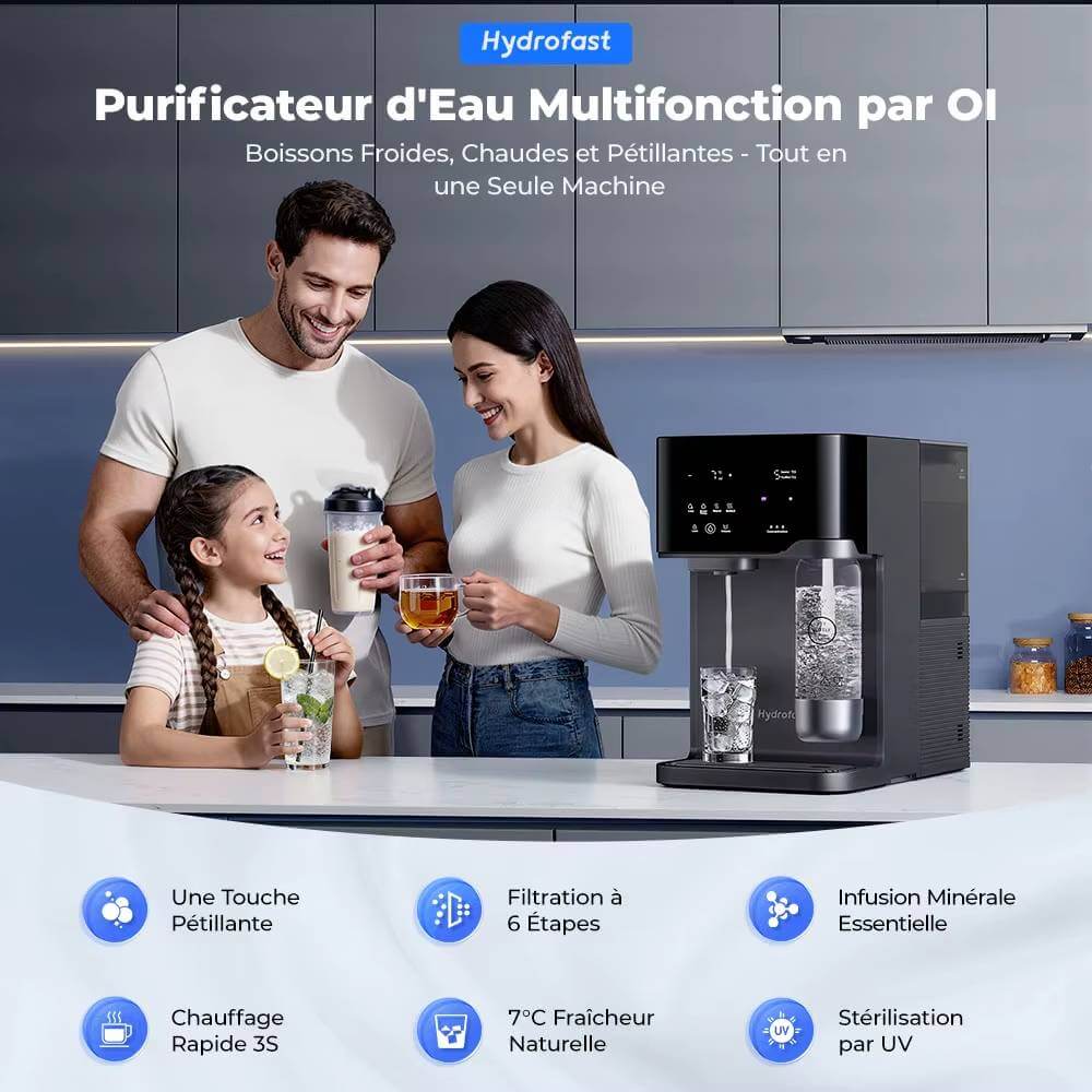 Machine d'ionisation d'eau alcaline, plaques revêtues de platine 7/11, filtre purificateur d'eau à pH réglable, processeur d'eau d'électrolyse pour comptoir, pour l'eau potable à la maison